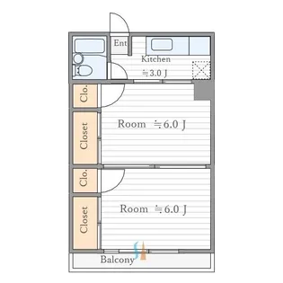 スリーファイブ山中【5階】の間取り