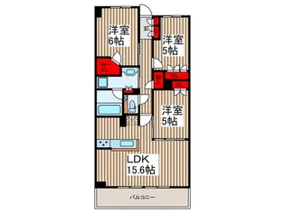 プラウドシティ武蔵浦和ステーションアリーナ【4階】の間取り