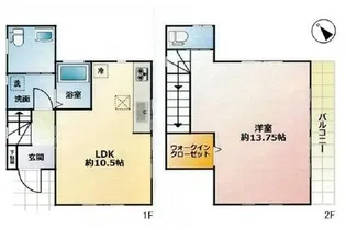 埼玉県南埼玉郡宮代町字道佛【一戸建】の間取り