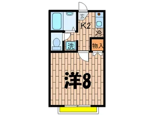 グランデュ-ル上野毛【2階】の間取り
