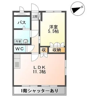 愛知県瀬戸市神川町【アパート】の間取り