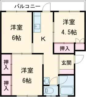 谷口アパート【3階】の間取り