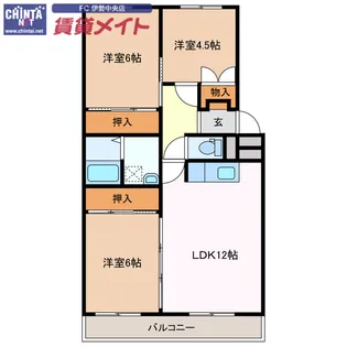 レジデンス吹上【1階】の間取り