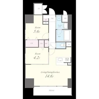 Evergarden【6階】の間取り