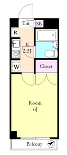 アビテB・B【5階】の間取り