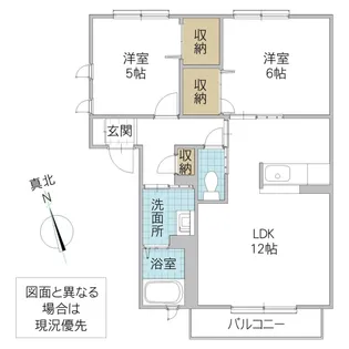 ディアス美園【2階】の間取り