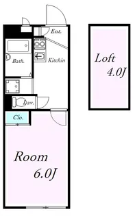 レオパレスDAIKATU Y【2階】の間取り