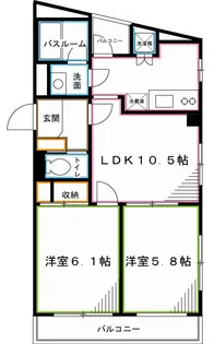 OCTOFOLIA(オクトフォリア)【2階】の間取り