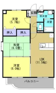 Ciruela須屋【3階】の間取り