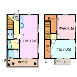 ハミングYOUハイツ【1階】の間取り