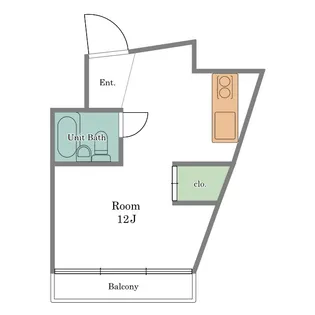 1Rの間取り画像