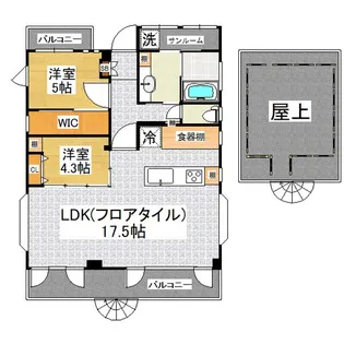 東京都世田谷区松原3【マンション】の間取り