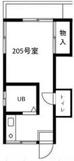 クロノス富士見町【2階】の間取り