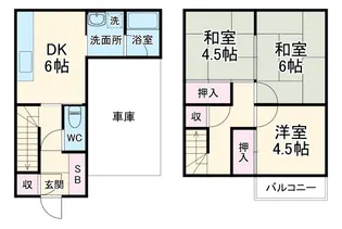 静岡県浜松市中央区向宿3【一戸建】の間取り
