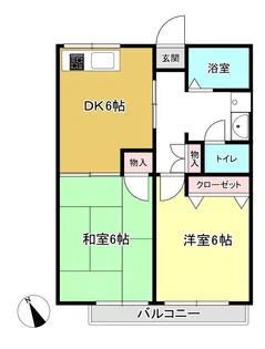 (ペット相談可)MTハイツII【1階】の間取り