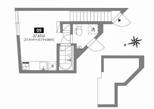 東京都世田谷区野沢2【アパート】の間取り