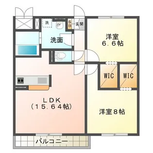 ハレオハナ【3階】の間取り