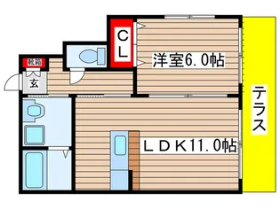 グレイス幡野【1階】の間取り