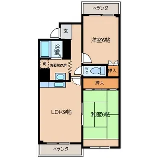 フジハイツ【3階】の間取り