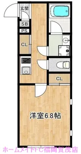 福岡県福岡市早良区原3【アパート】の間取り