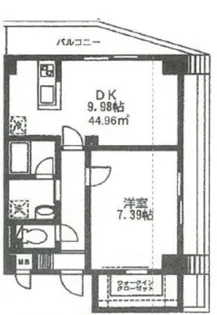 ロンスリー・ウエスト【4階】の間取り