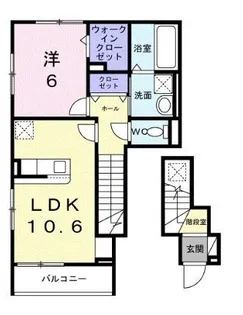 東京都小平市栄町2【アパート】の間取り