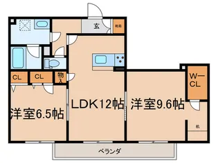 ミラーエステート イーストビル【2階】の間取り