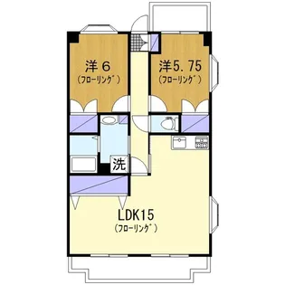 日比野レジデンス【2階】の間取り