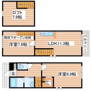 フェリス萩野町の間取り