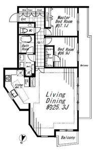 ビバリーホームズ広尾【5階】の間取り