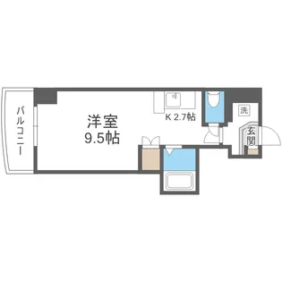 αNEXT北15条【3階】の間取り