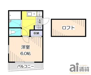 埼玉県所沢市宮本町1【アパート】の間取り