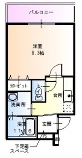 サンシーブル三国ヶ丘【3階】の間取り