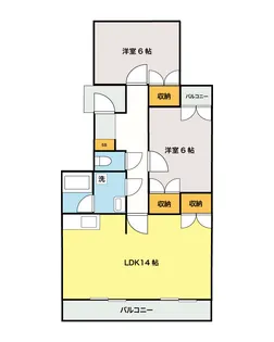 サンライズ竜南【1階】の間取り