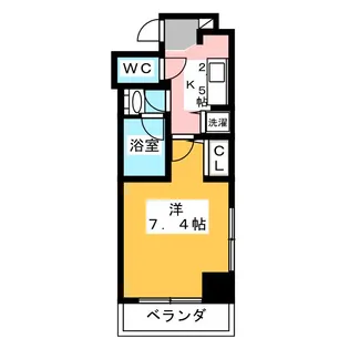 ポッドクレスト川崎大師【4階】の間取り