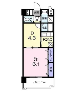 フランメゾン平成【2階】の間取り