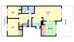 大阪府豊中市玉井町3【マンション】の間取り
