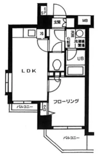 パレステュディオ目黒東【5階】の間取り