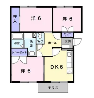 エアポートマルタII【1階】の間取り