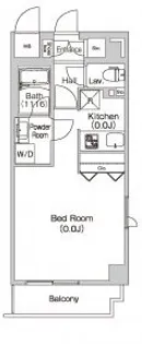 プライムアーバン麻布十番【6階】の間取り