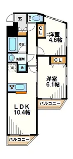東京都杉並区上高井戸1【マンション】の間取り