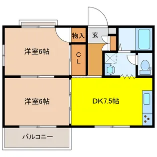ポケットハウス【2階】の間取り