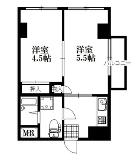 東京都杉並区松庵3【マンション】の間取り
