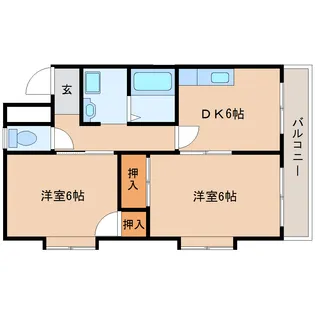 キャピタル志波町【2階】の間取り