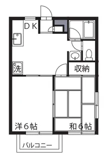 ハイムラフォーレ【1階】の間取り