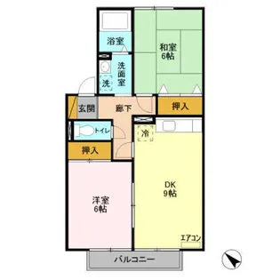 エイトフレア君塚【2階】の間取り