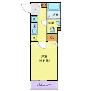 東京都荒川区西尾久7【アパート】の間取り
