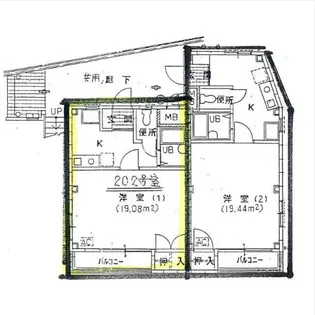 エミコスI【3階】の間取り