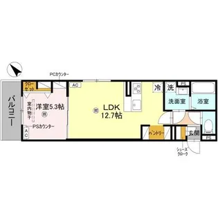 滋賀県草津市平井町【アパート】の間取り