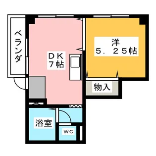 ハーモニアス高蔵寺【6階】の間取り
